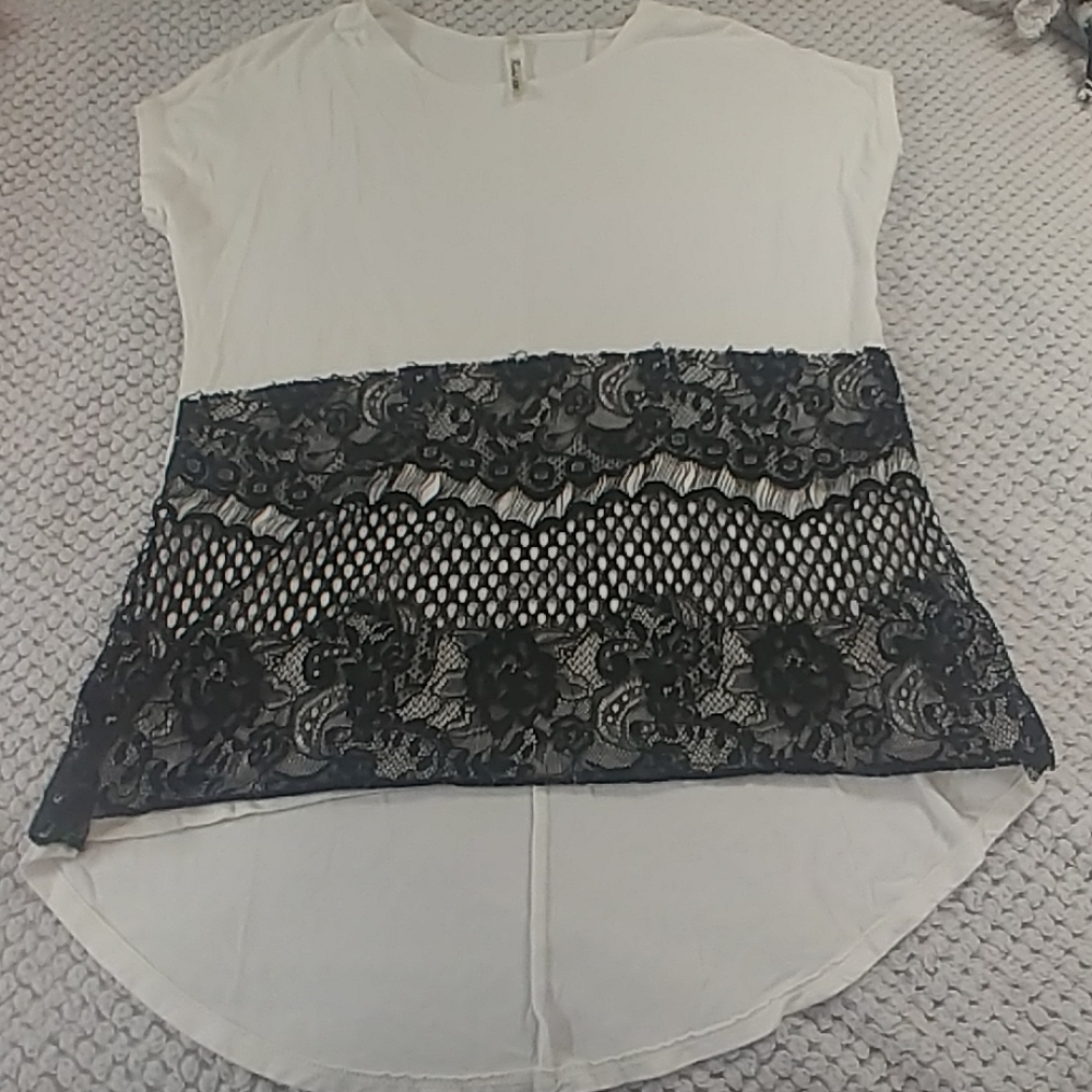 Rachel Kate Lace Accented Shirt